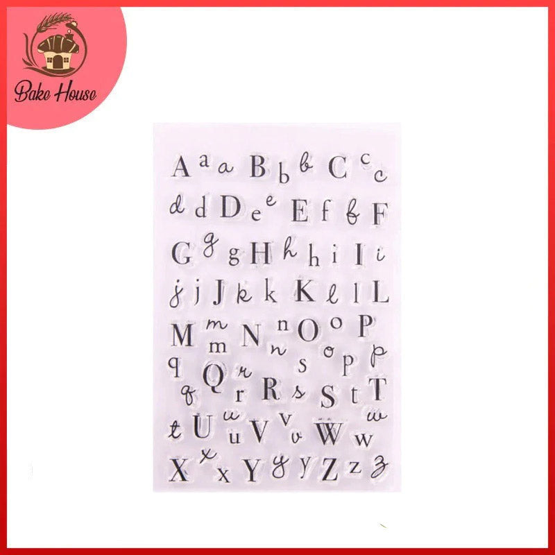 Multiple Style Alphabet Silicone Rubber Stamp – Bake House - The Baking ...