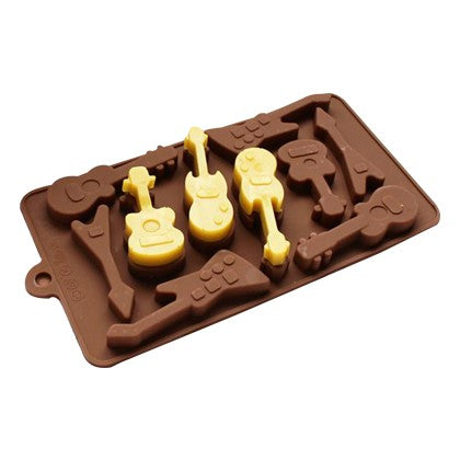 Musical Instruments Silicone Chocolate Mold 10 Cavity