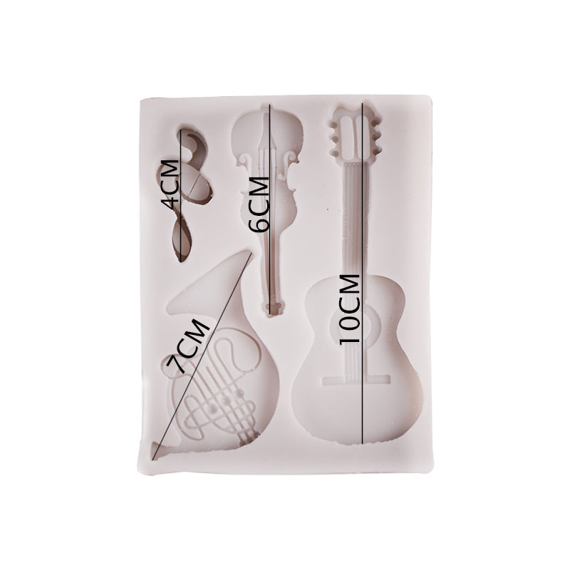 Musical Instruments Silicone Mold 4 Cavity