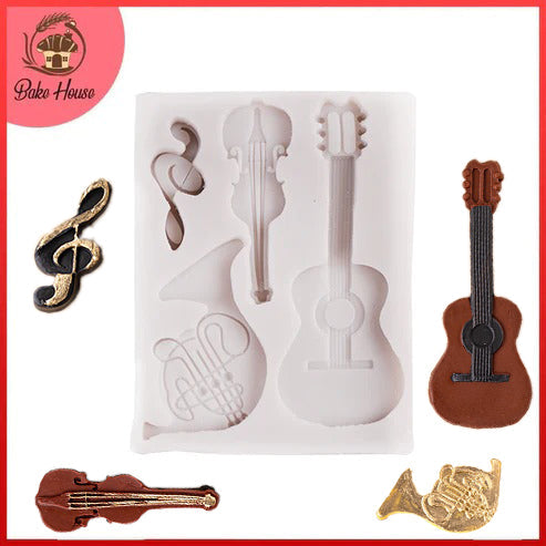 Musical Instruments Silicone Mold 4 Cavity