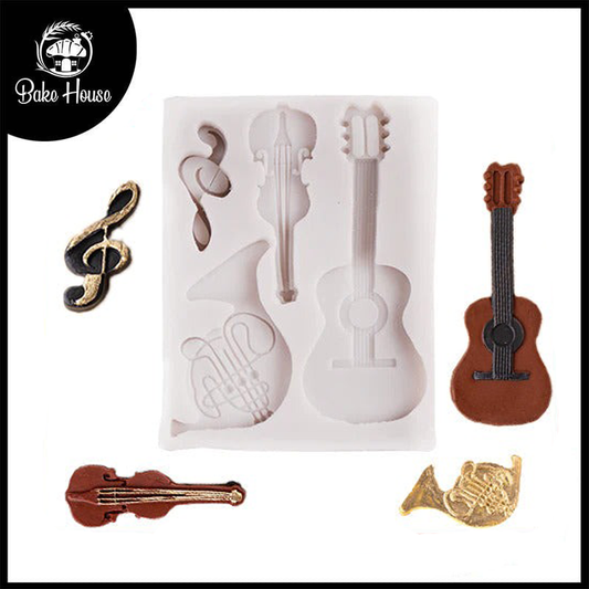 Musical Instruments Silicone Mold 4 Cavity