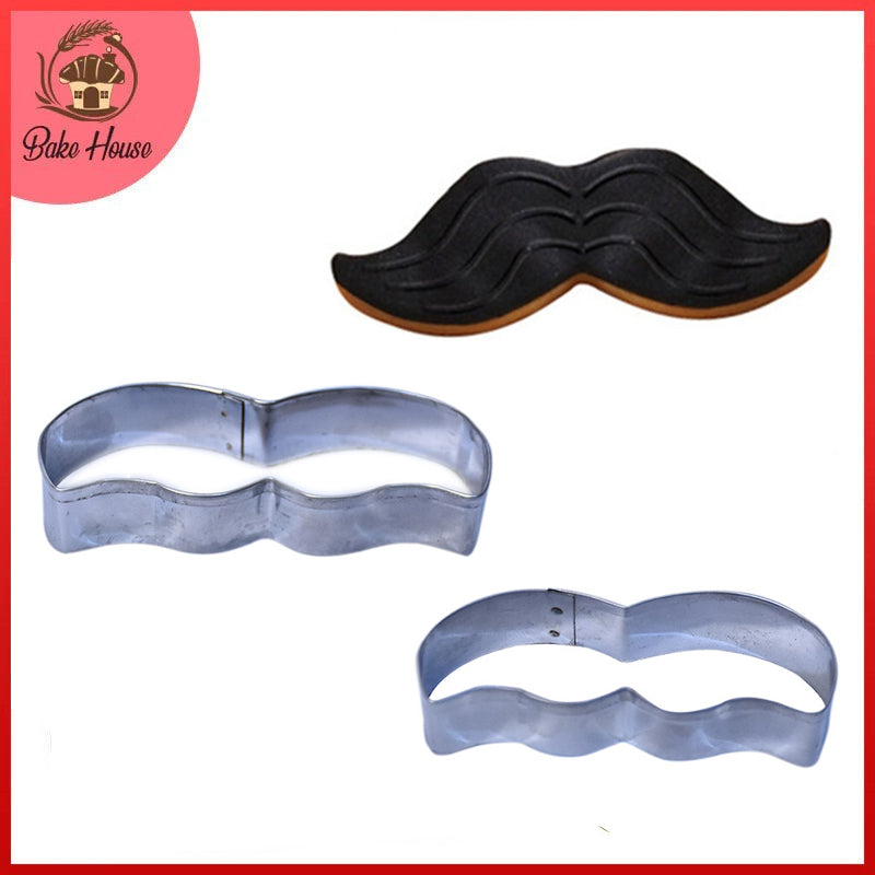 Mustache Cookie Cutter Stainless Steel 2Pcs Set