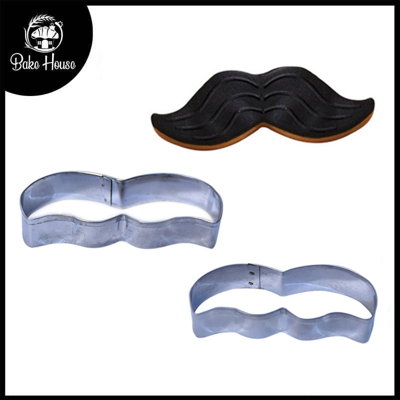 Mustache Cookie Cutter Stainless Steel 2Pcs Set