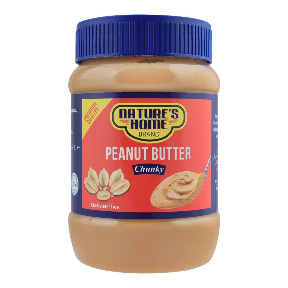 Nature's Home Peanut Butter, Chunky 510g – Bake House - The Baking