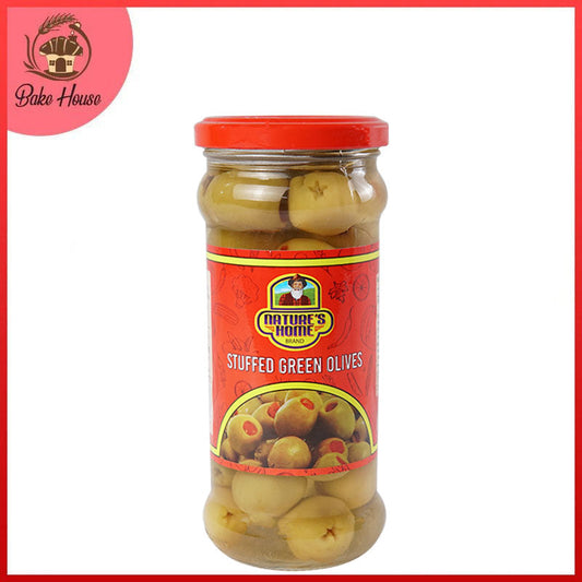 Nature's Home Stuffed Green Olives 370gm