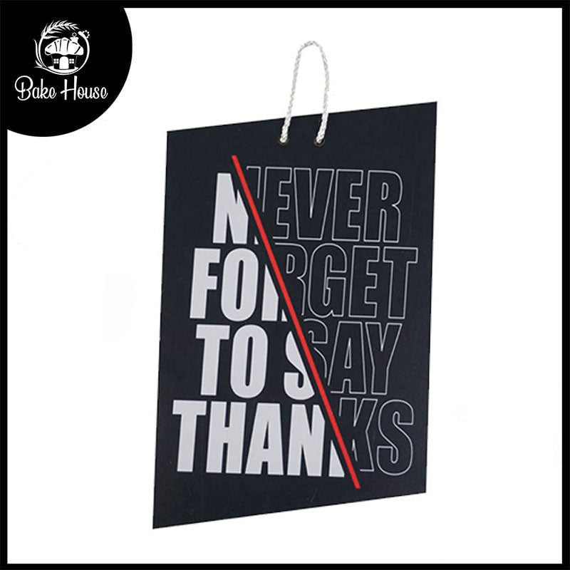 'Never Forget To Say Thanks' Gratitude Quote Wooden Wall Hanging Decor