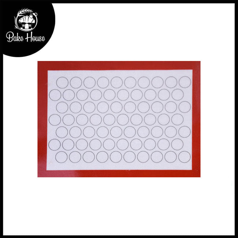 Non Stick Silicone Baking Mat Sheet with 70 Circles Pattern for Macarons