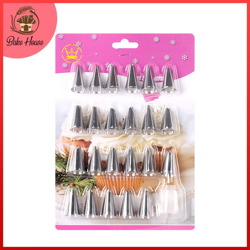 Nozzle Set Stainless Steel 23Pcs With Coupler Plastic