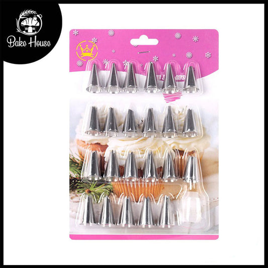Nozzle Set Stainless Steel 23Pcs With Coupler Plastic