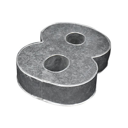 Number Cake Baking Mold Silver Tin (8)