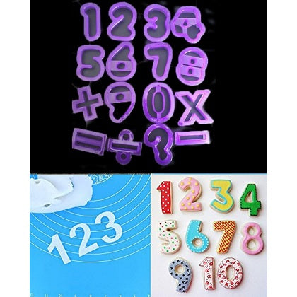 Numbers & Symbols Fondant & Cookie Cutter Set