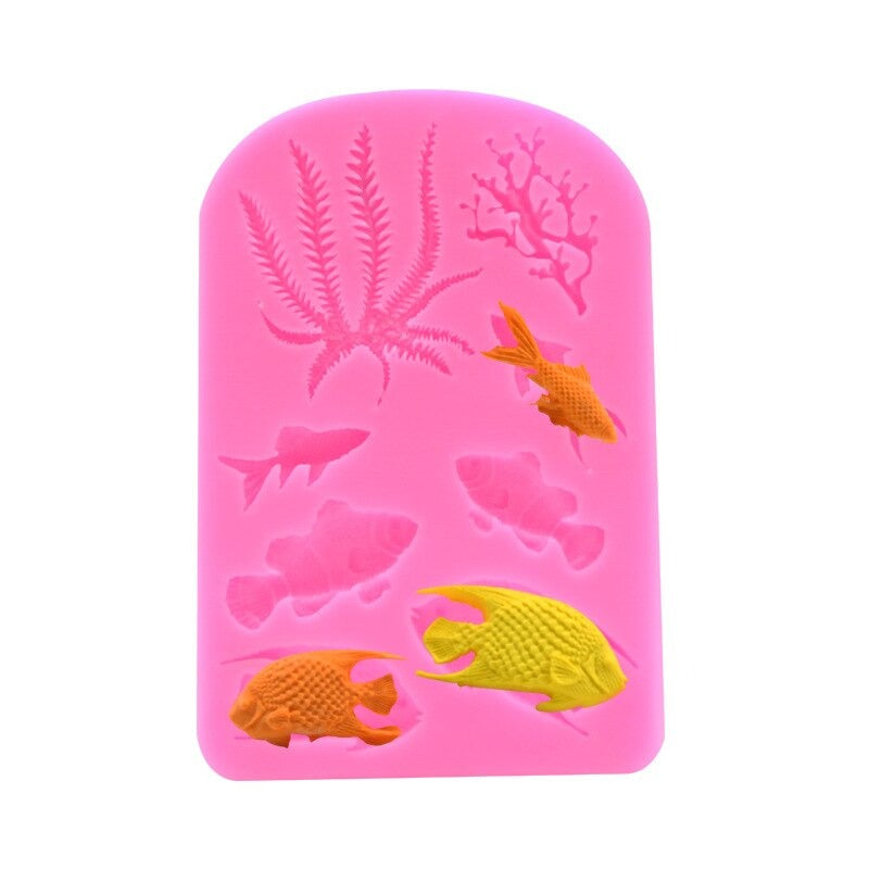 Ocean Sea Theme Silicone Fondant Mold