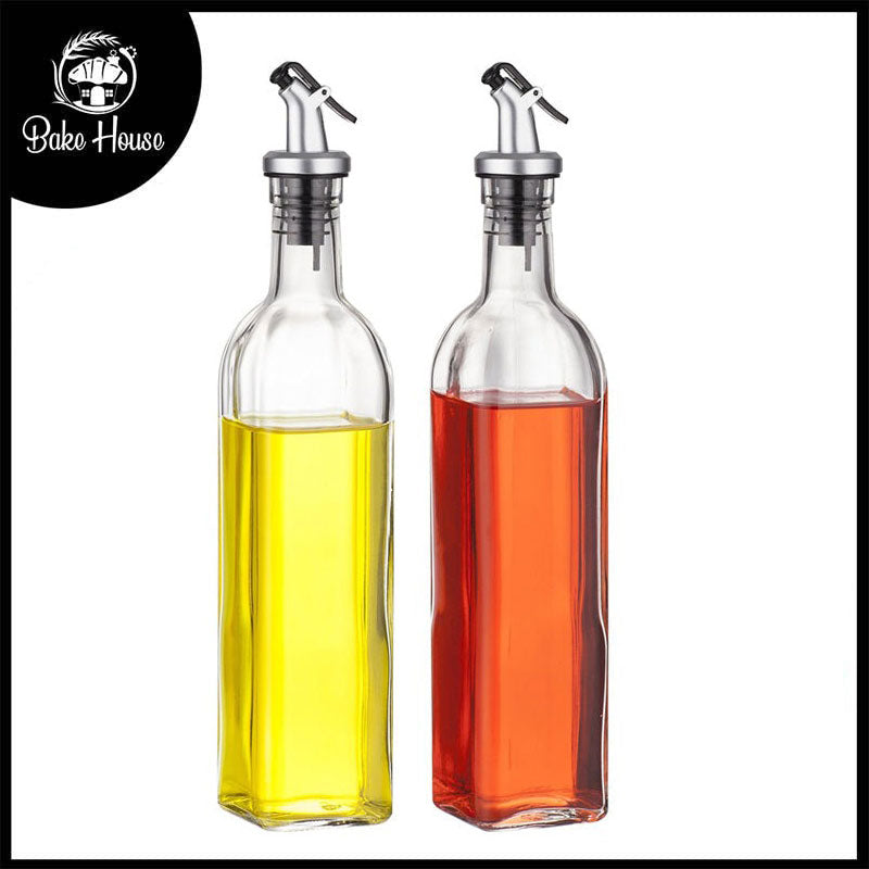 Oil Glass Bottle 500ML 2Pcs Set