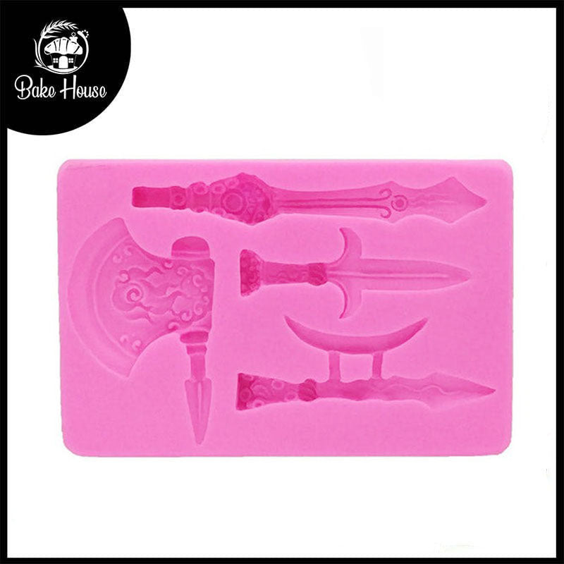 Old Theme War Tools Silicone Fondant & Chocolate Mold