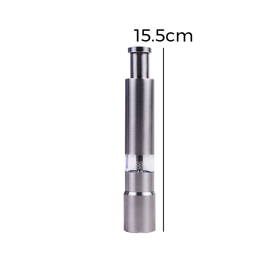 One Hand Pepper Mill Book Stainless Steel
