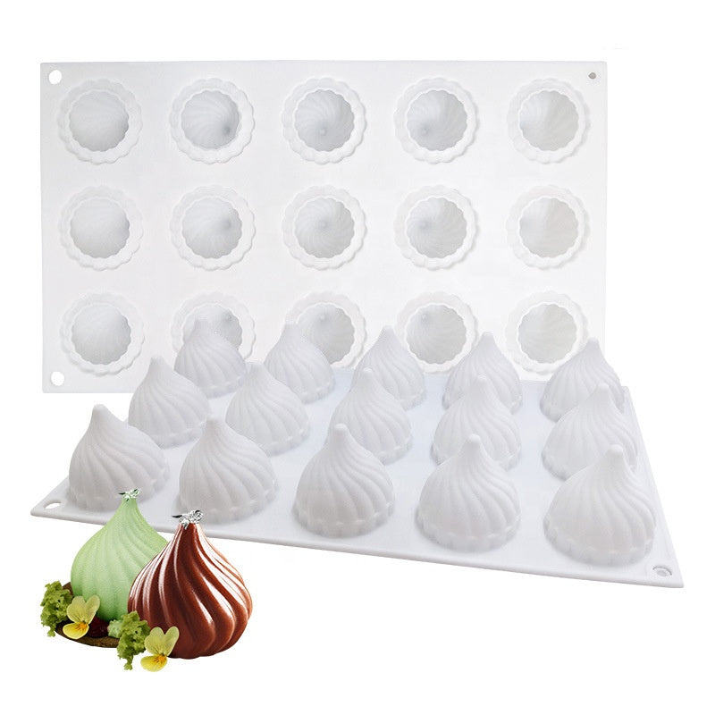 Onion Shape Candy Silicone Mold 15 Cavity