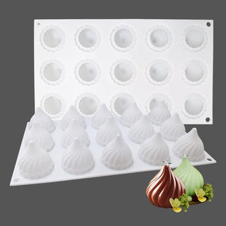 Onion Shape Candy Silicone Mold 15 Cavity