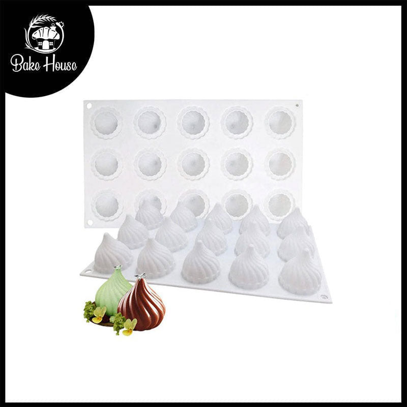 Onion Shape Candy Silicone Mold 15 Cavity