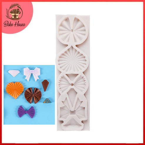 Origami Love Gem Bow  Silicone Fondant Mold