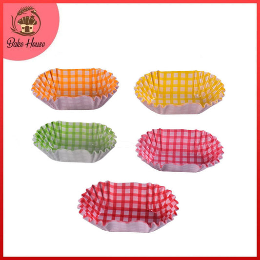 Oval Shape Pastries Liners 48pcs Pack