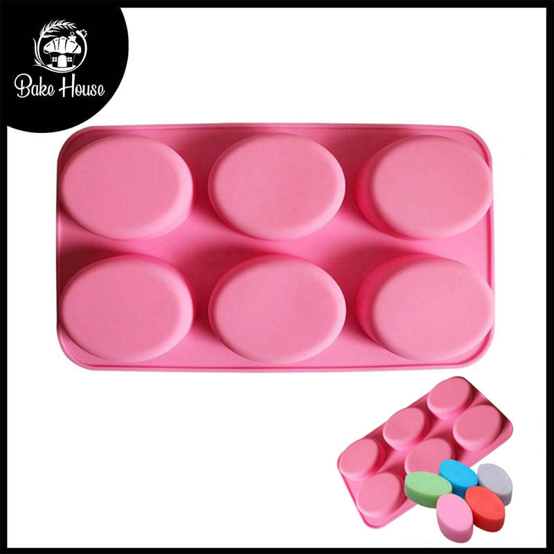 Oval Shape Silicone Mold Rectangle 6 Cavity