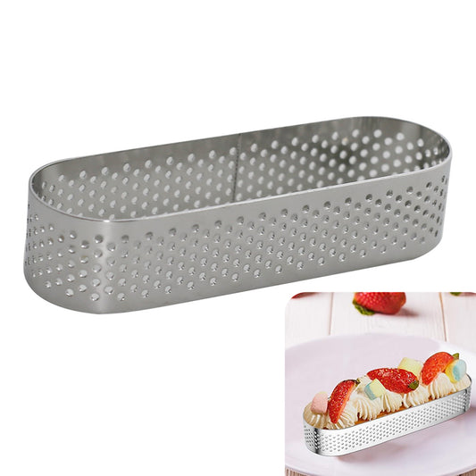 Oval Tart Ring 9cm Steel