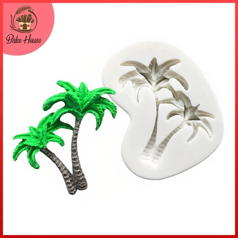 Palm Tree Silicone Fondant & Chocolate Mold 2 Cavity
