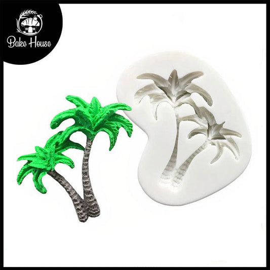 Palm Tree Silicone Fondant & Chocolate Mold 2 Cavity
