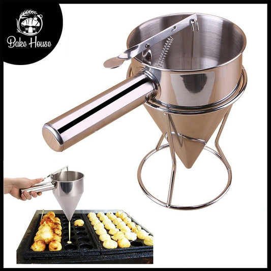 Pancake And Waffle Batter Dispenser Stainless Steel