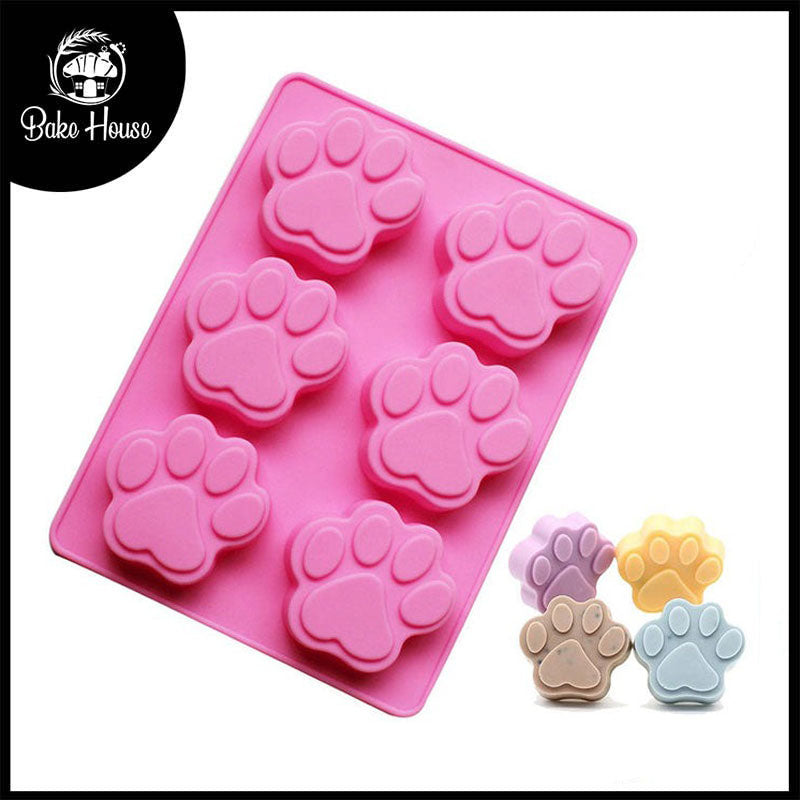 Paw Silicone Soap & Baking Mold 6 Cavity