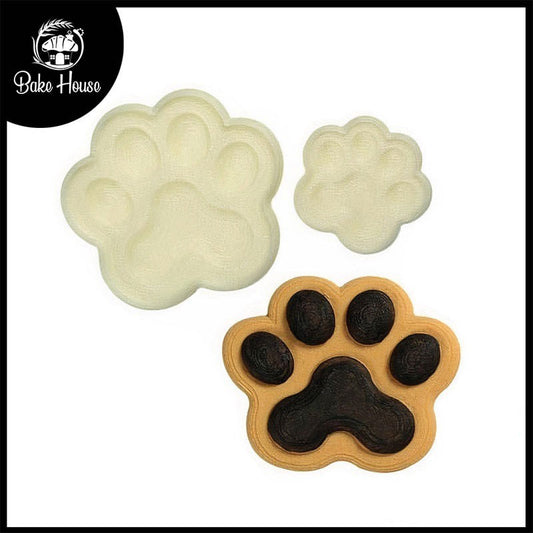 Paws Fondant And Cookie Cutter 2Pcs Set Plastic