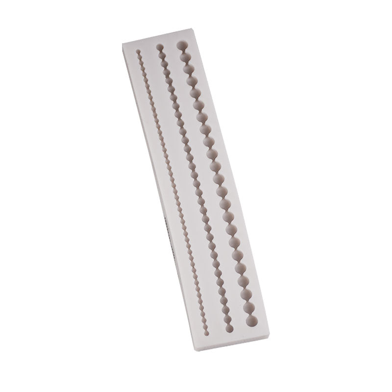 Pearl Beads Border Silicone Fondant Mold 3 Cavity Small