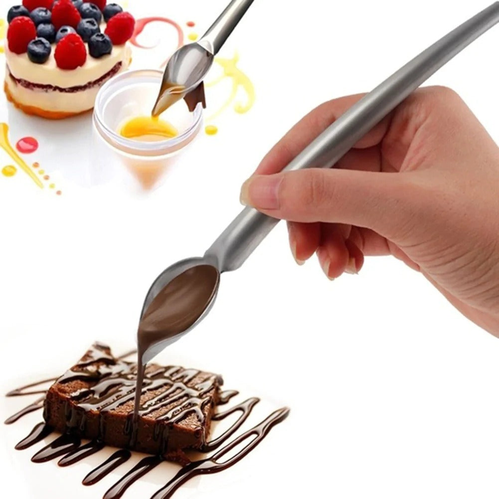 Pencil Cake Decoration Spoon Stainless Steel Large Size
