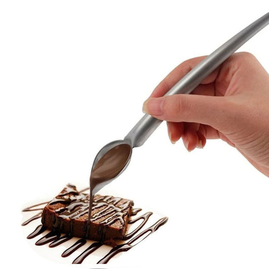 Pencil Cake Decoration Spoon Stainless Steel Large Size
