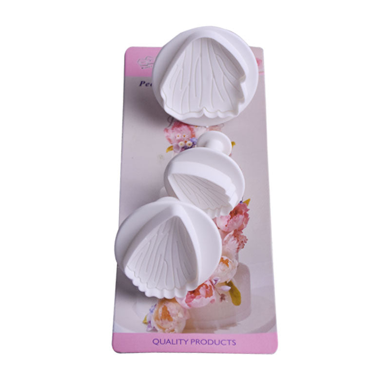 Peony Petals Fondant & Cookie Plunger Cutter 3 Pcs Set