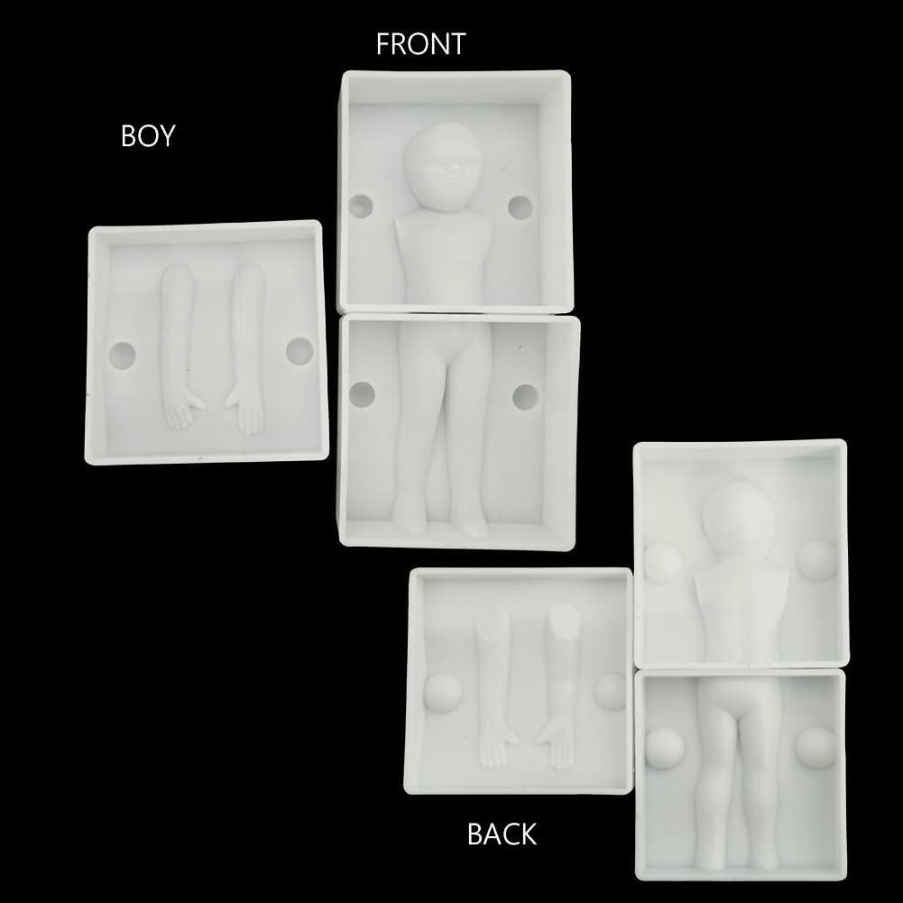 Peoples Fondant Mold 12Pcs Set Plastic