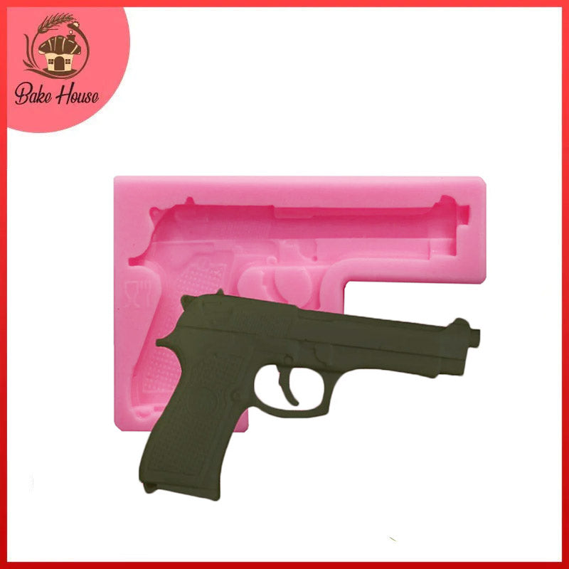 Pistol Gun Silicone Fondant & Chocolate Mold