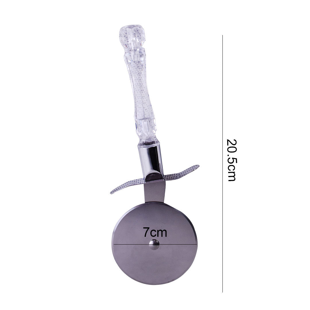 Pizza Cutter Steel, Acrylic Handle