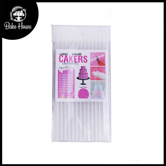 Plastic Dowel Rods 21.5cm 12pcs Pack