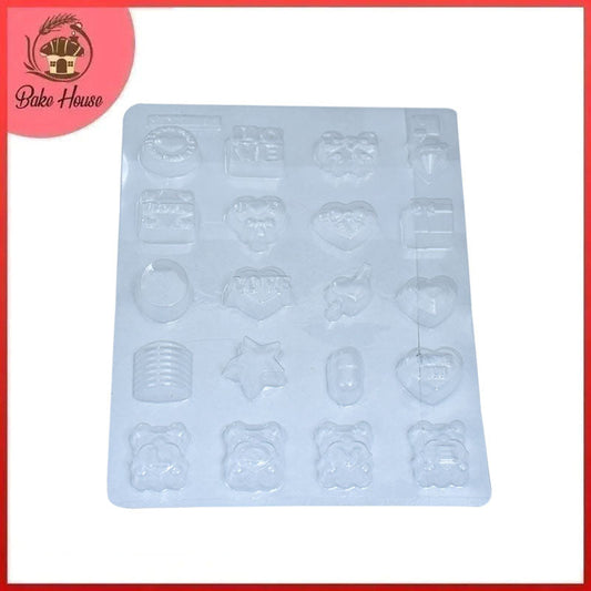 Plastic Sheet Chocolate Mold (Design 6)