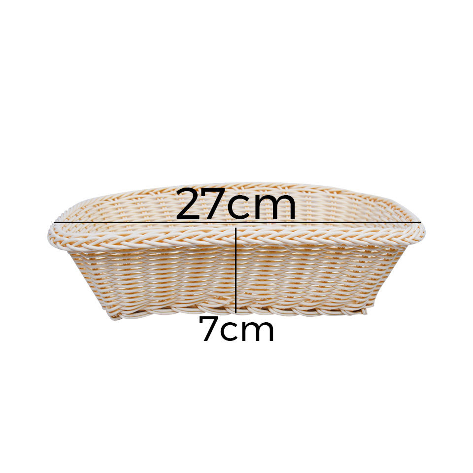 Plastic Woven Decoration & Storage Basket Design 01 Medium
