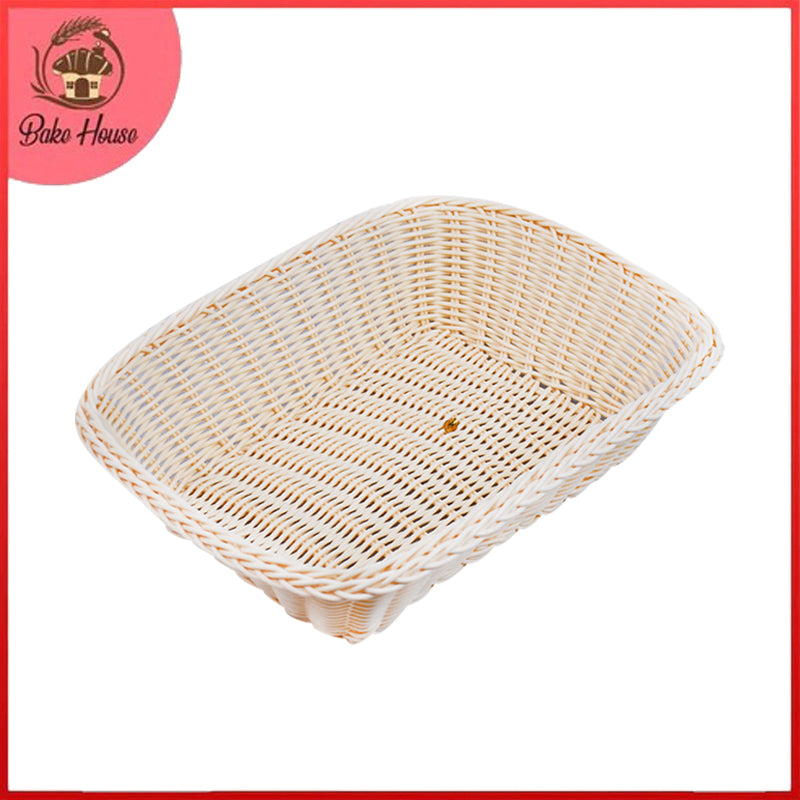 Plastic Woven Decoration & Storage Basket Design 01 Medium