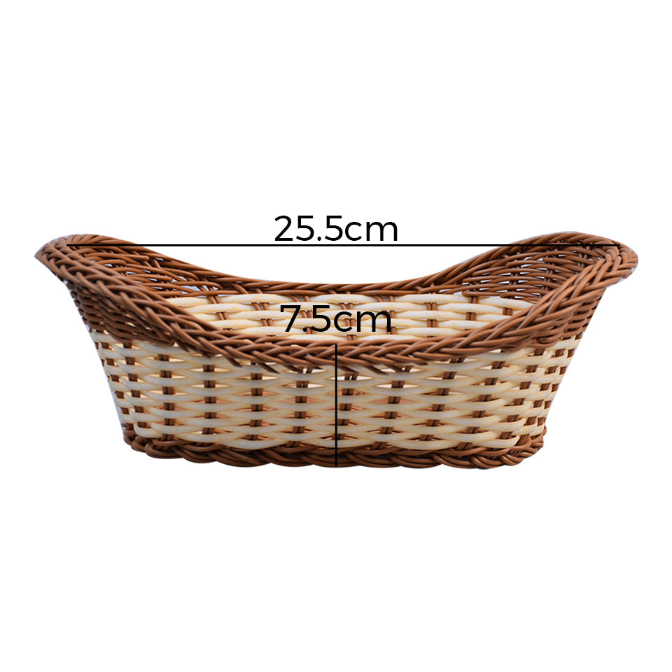 Plastic Woven Decoration & Storage Basket Design 02 Large