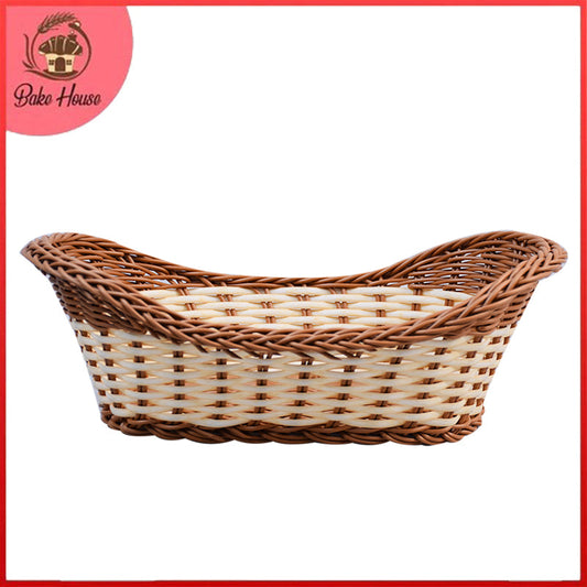 Plastic Woven Decoration & Storage Basket Design 02 Large