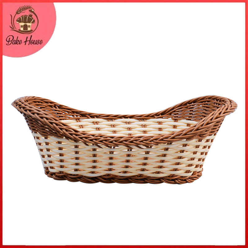 Plastic Woven Decoration & Storage Basket Design 02 Medium