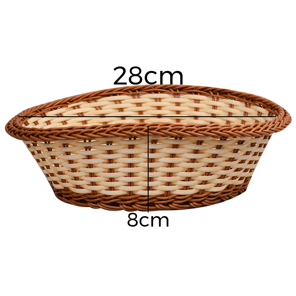 Plastic Woven Decoration & Storage Basket Design 04 Large