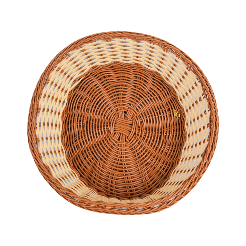 Plastic Woven Decoration & Storage Basket Design 04 Medium