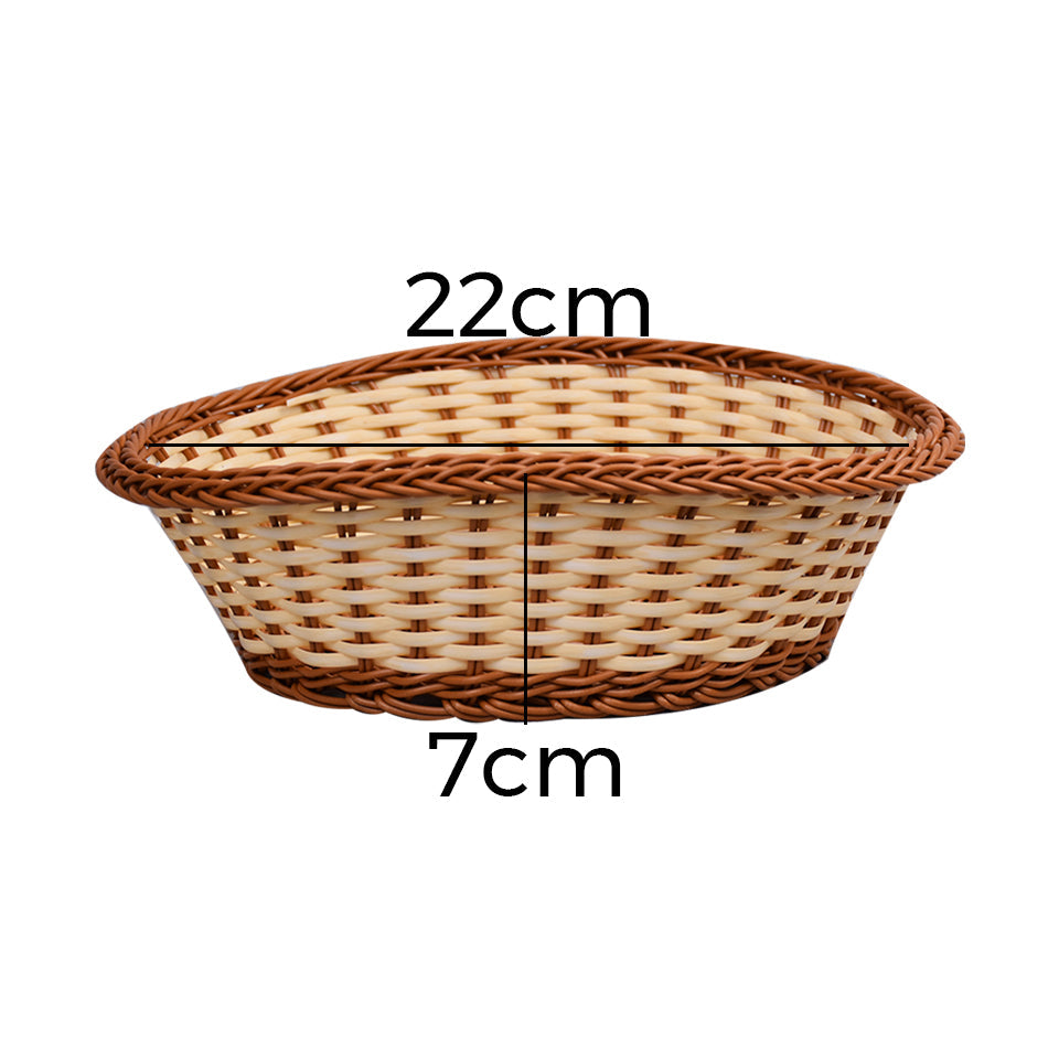 Plastic Woven Decoration & Storage Basket Design 04 Small
