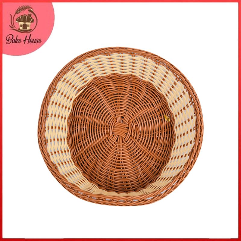 Plastic Woven Decoration & Storage Basket Design 04 Small