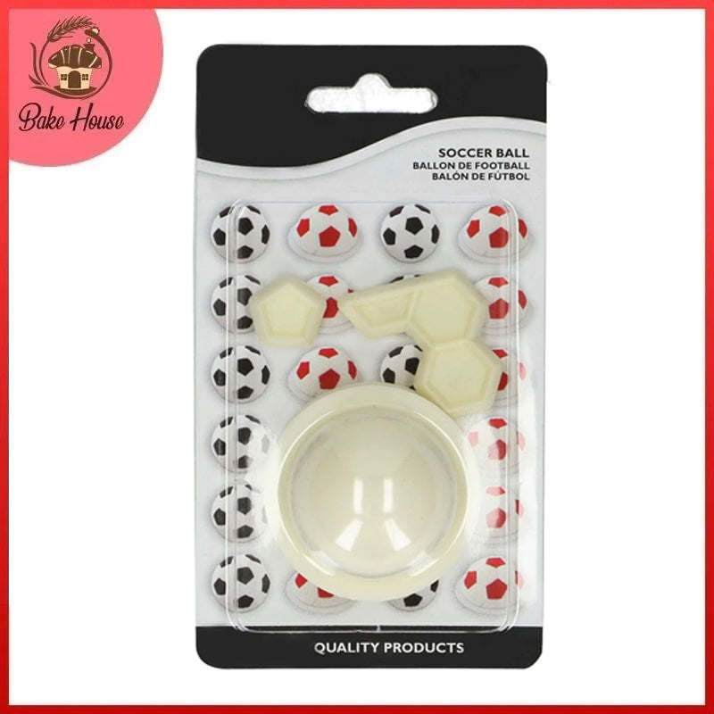 Pop It Soccer Ball Fondant Cutter Set Plastic